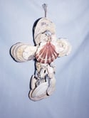 Nautical Hanging Sea Shell Cross 