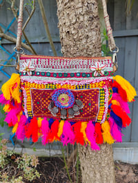 Image 1 of Shake your tassels- Bag- clutch or cross body/shoulder RED Copy Copy