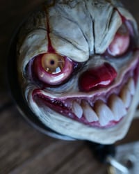 Image 10 of Handmade Pennywise Badge Reel Keychain OOAK