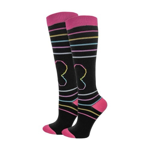 Image of Rainbow Butterfly Fashion Compression Sock 