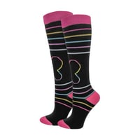 Image 1 of Rainbow Butterfly Fashion Compression Sock 
