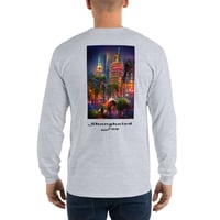 Image 1 of Men’s Long Sleeve Shirt - Shanghai at Night