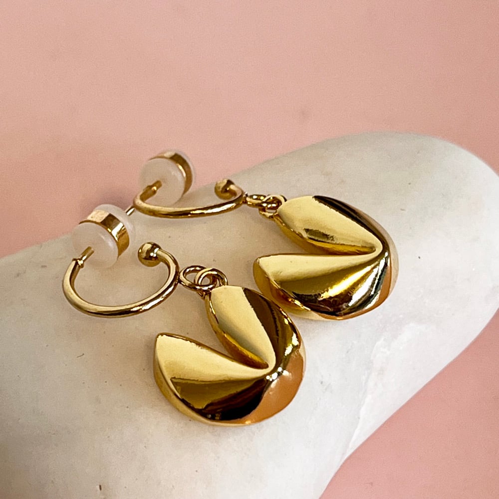 Image of Good Fortune Half Hoops - Gold