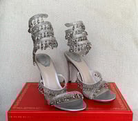 Image 10 of CHANDELIER SILVER TWIST HEELS