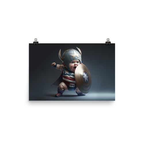 Image of Marvel Babies - Captain America || Photo paper poster