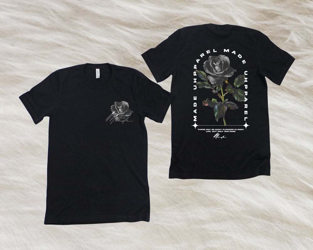 Black rose Tee