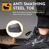 Image 17 of Steel Toe Safety Shoes & Boots | Puncture Proof Work Shoes + 1Pair of 4D Shoe In-Soles