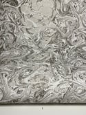 Marbled Paper Black & White - 1/2 sheets