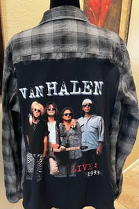 Vintage Gray/Black Flannel Shirt Van Halen