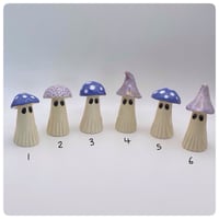 Image 1 of Purple Mushroom Ghosts 6-7cm