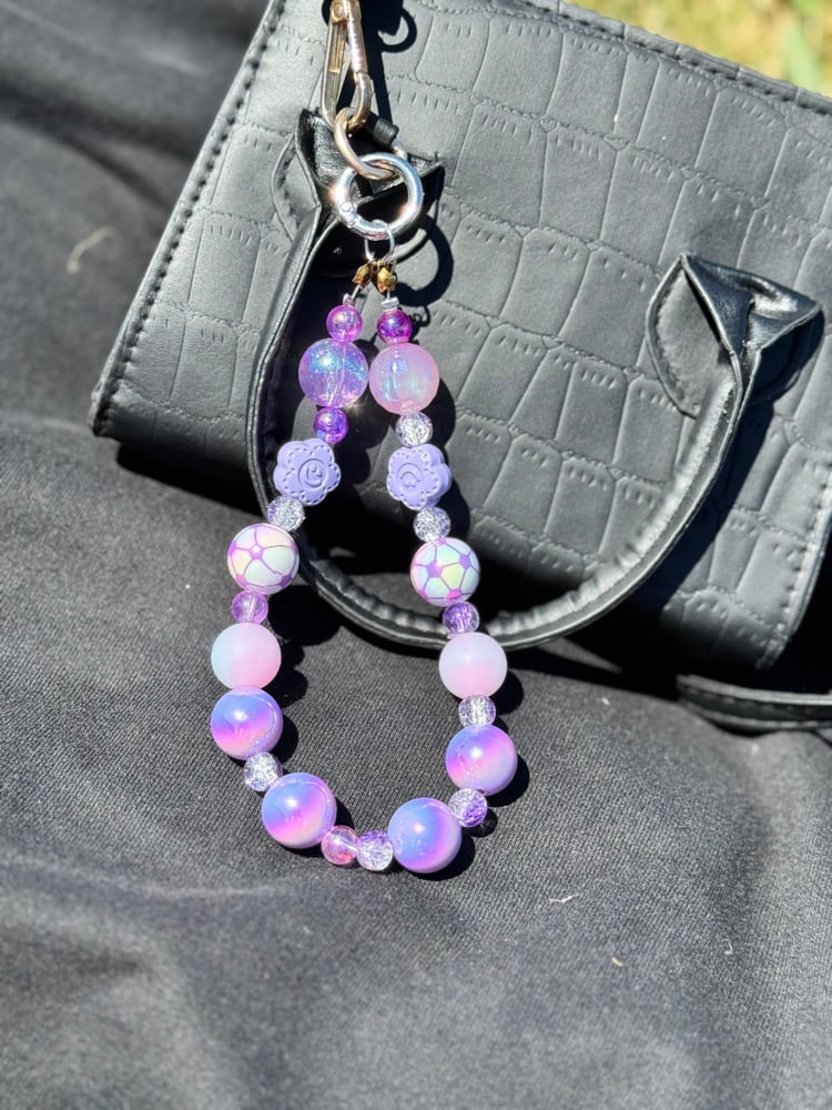 Image of Luminous Bag Charm - Purple