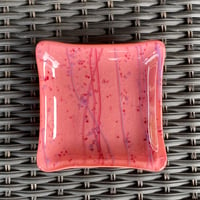 Image 5 of Fused Glass Square Trinket/Soap Dish