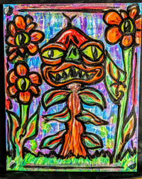Pug Plant - 16x20 Original Canvas 