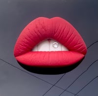 Image 1 of Colin Christian Sculpture “Atomic” Lipsex, Matte Red with Jewel