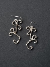 Image 1 of hanging ornament earrings 