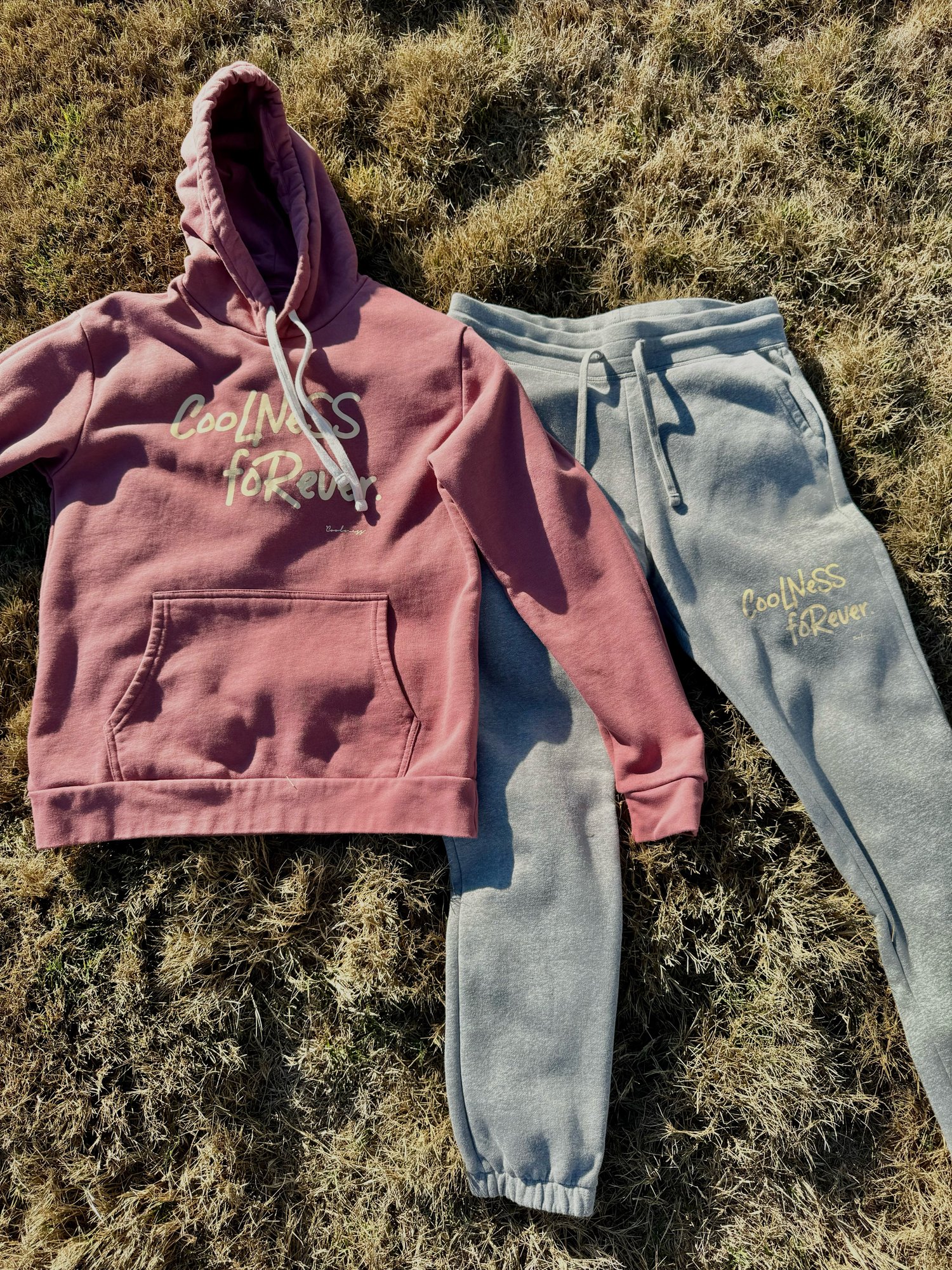Image of Coolness Forever Sweatsuit - Muave/Gray