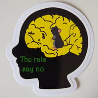 Rat brain sticker