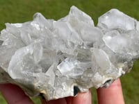 Image 4 of UV Fan Calcite With Druzy Quartz Pockets #1836