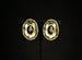 Image of Black & Gold Rhinestone Clip-On Earrings 