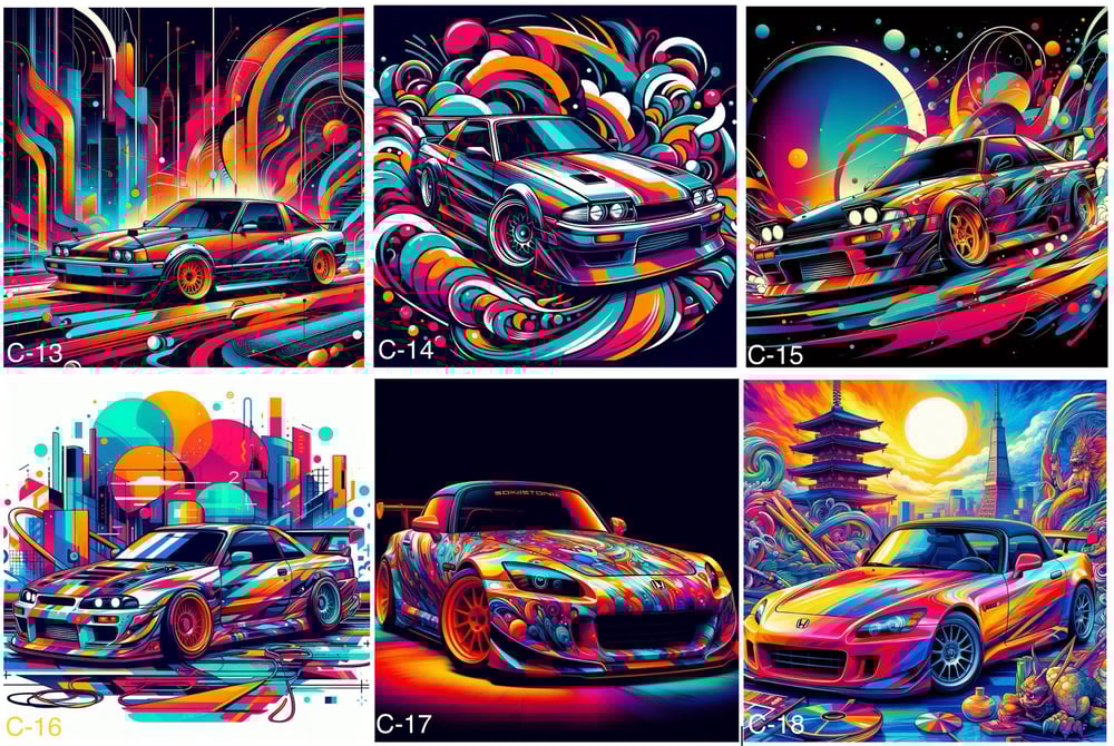 Colorful Abstract Vehivles