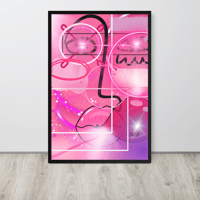 Image 1 of Poppa Pink Framed Poster