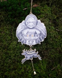 Image 3 of Cailleach & Red Deer Wooden Decoration