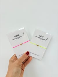 Image 1 of Bracelet FEMME lien coulissant lune et pierre de lune