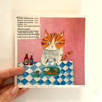 Image 4 of Small square art print -cooked breakfast 