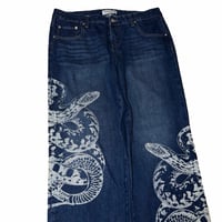 Image 3 of (34”) Baggy ass snake jeans