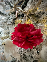 Image 2 of Red Hanging Peony flower 