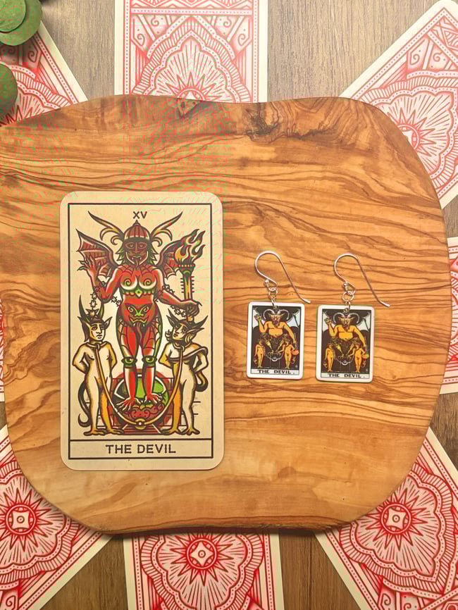 THE DEVIL // Tarot // Earrings