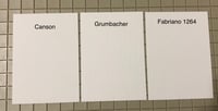 Image 4 of 100 ACEO Cards & Sleeves, Blank 140 lb Watercolor Paper 2.5 x 3.5 White Canson