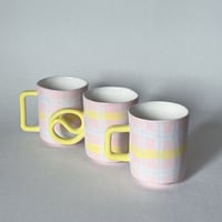 Image 1 of Pink Tartan Medium Mug 