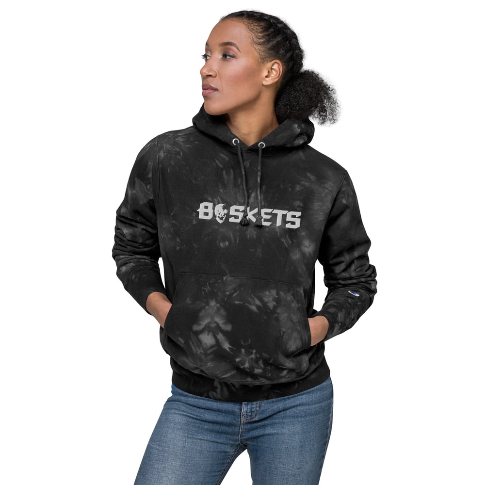 baskets unisex champion tie-dye hoodie