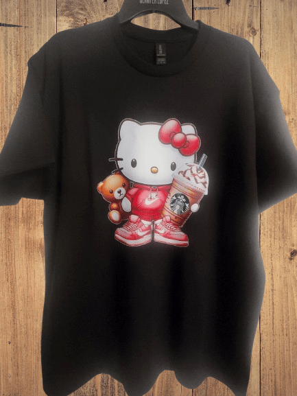 Image of Pink Kitty Starbucks Teddy Bear Shirt 