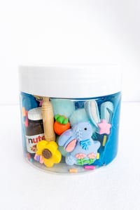 Image 1 of Easter Bunny Blue Play Dough Jars