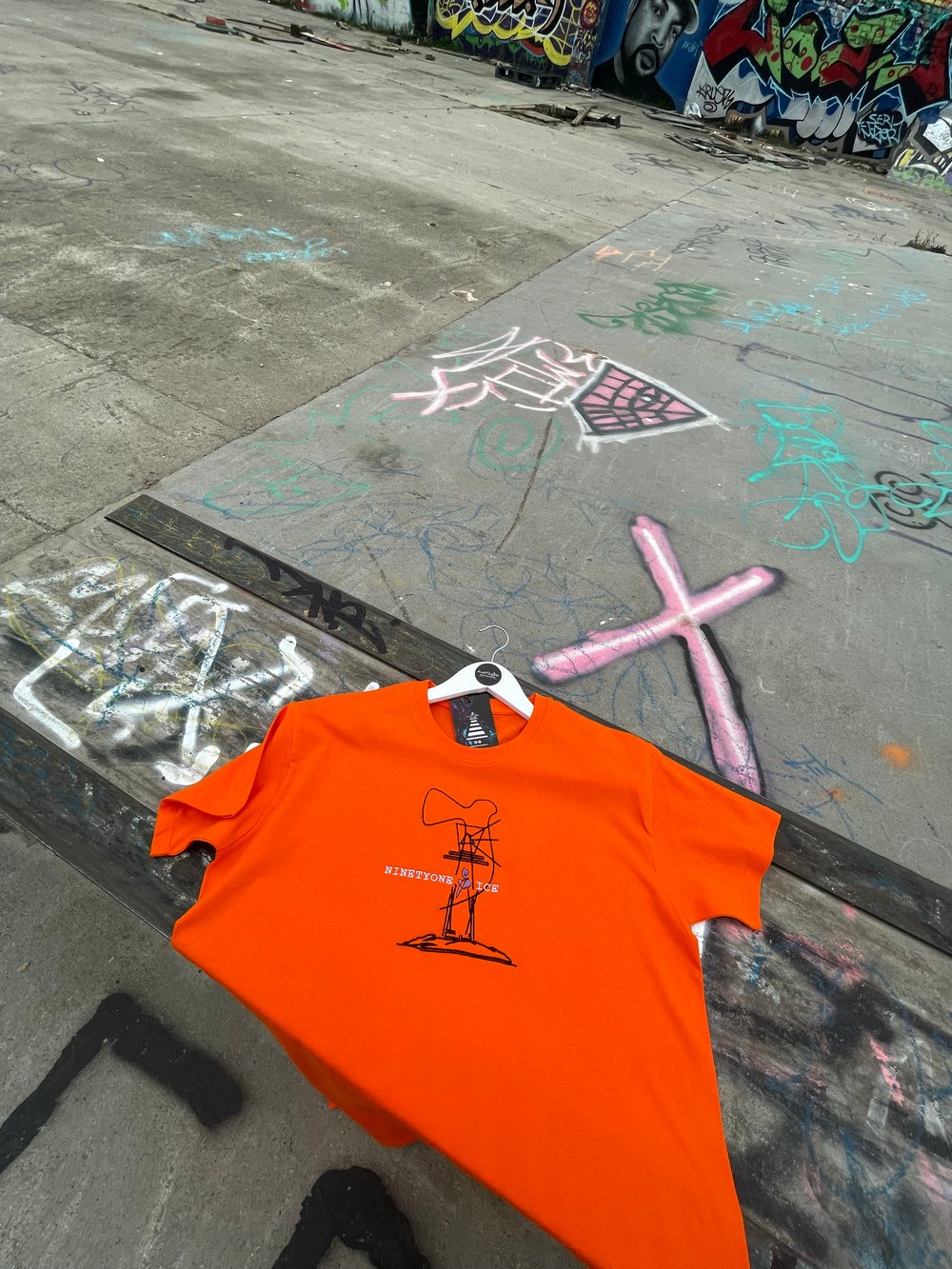 Image of Orange Lighthouse Sketch Tee