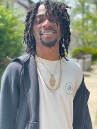 Image 4 of Hamsa Diamond Inspired Necklace 