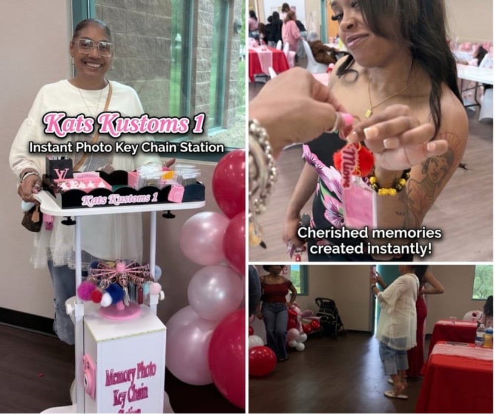 Memory Keychain Station and Photo Attendant rental