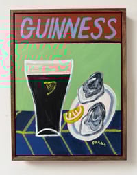 Guinness & oysters framed