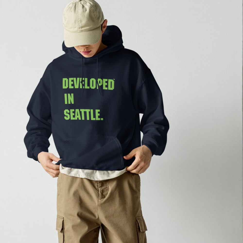 Image of DEVELOPED IN SEATTLE - CRISP HOODIE