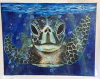 Image 2 of Sea Turtle in Blue 