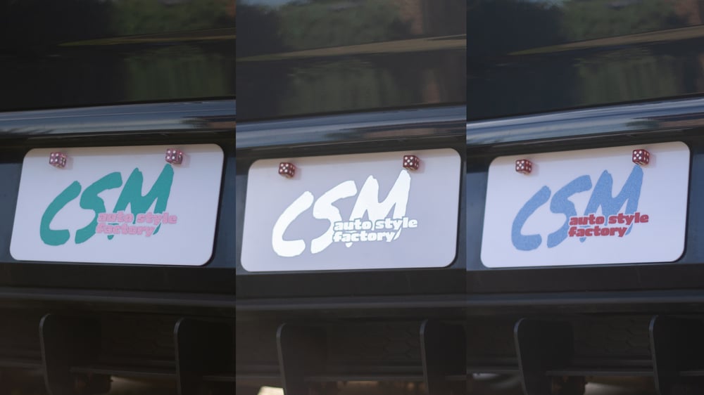 Image of Auto Style Factory - Vanity Plates