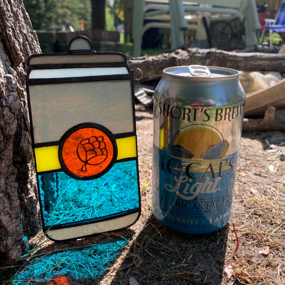 Stained Glass Beer Can