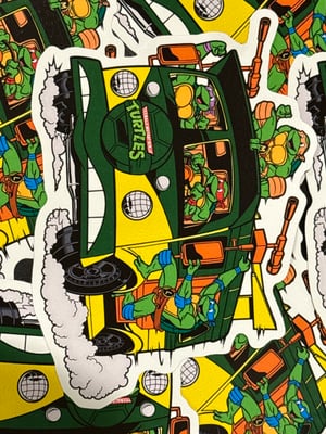 Image of MASSIVE 6” Party Wagon Premium Vinyl Sticker