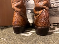 Image 8 of Vintage Pre-Ban Dan Post Sea Turtle Cowboy Boots – Size 9B