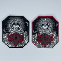 Image 1 of Archgoat - The Luciferian Crown Embroidery On Carved Faux Leather Patch