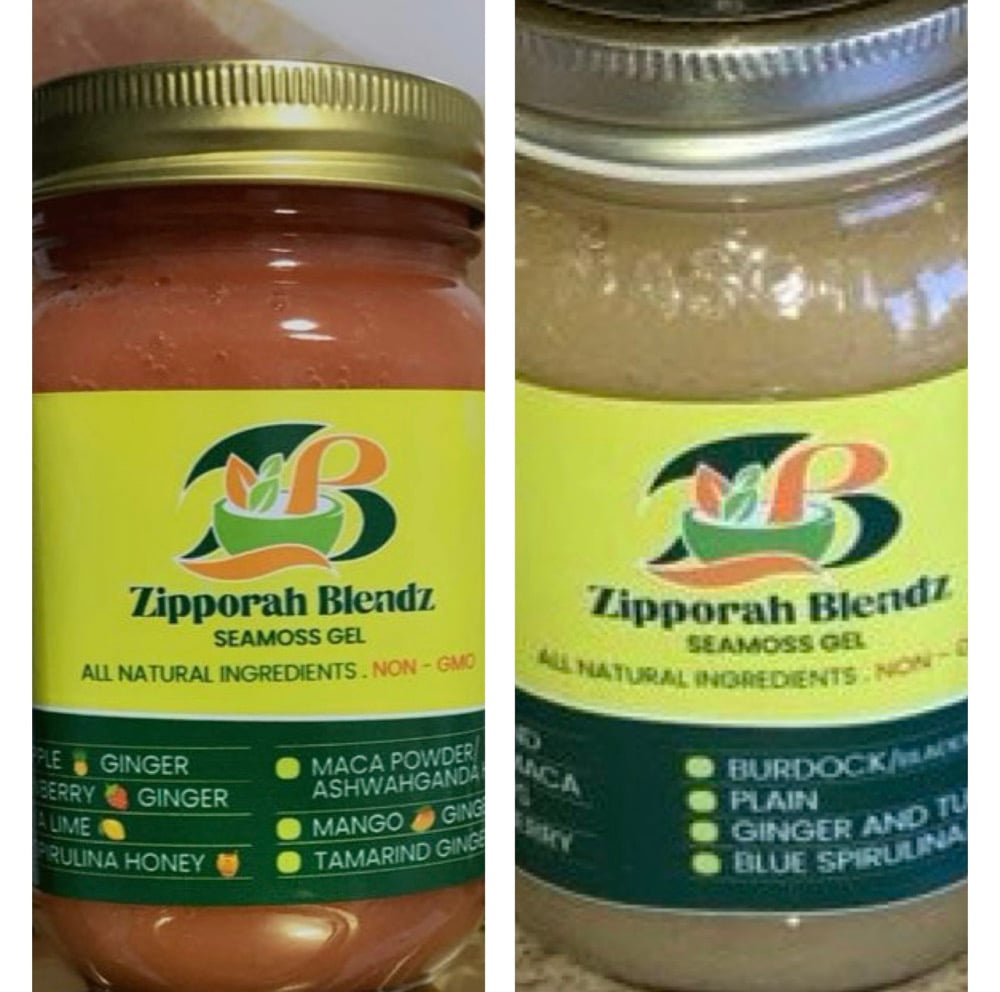 Image of Strawberry Seamoss Gel and Pineapple Seamoss Gel 