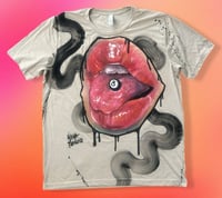 Image 1 of “BAD GURLS” CUSTOM PAINTED T-SHIRT XL