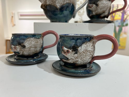 Image of Opossum tea set - Elizabeth Paxson